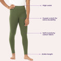 Cute Leggings For Teens - Green