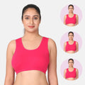 Dark Pink Sleep Bra / Lounge Bra Pack 3