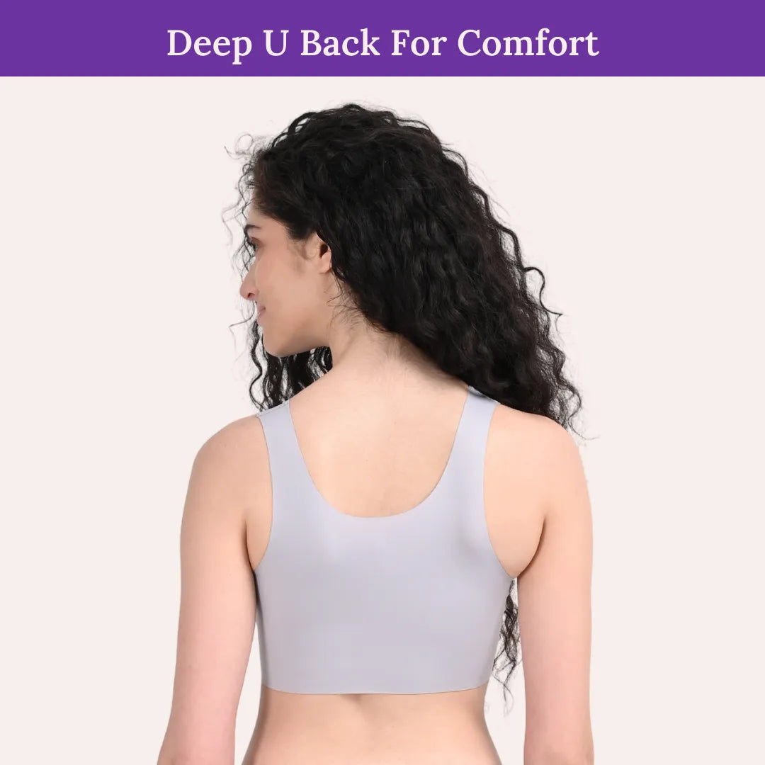 Seamless T Shirt Bra Cool Grey Pack Of 1