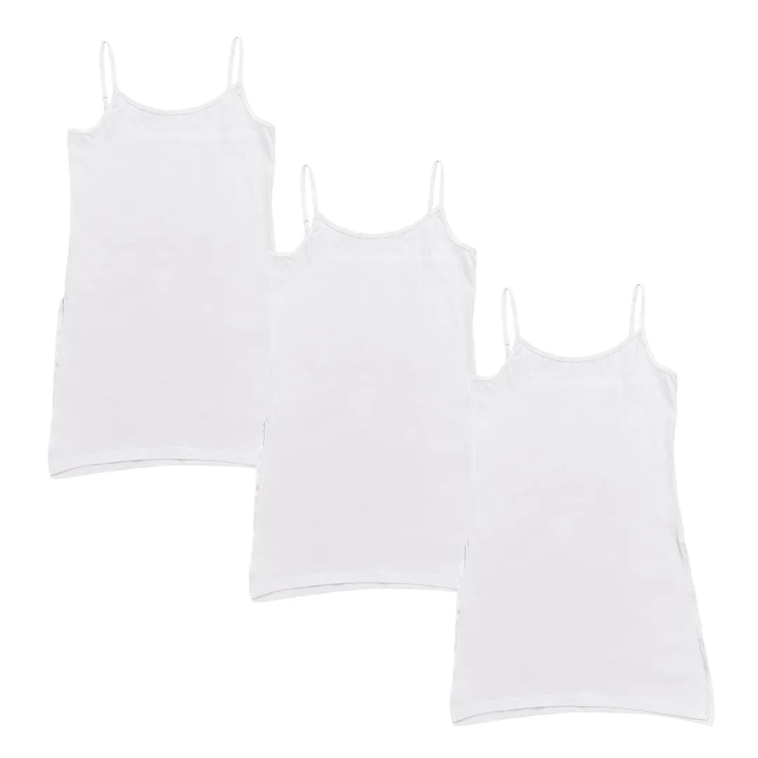 Elderly Kurti Slip White Pack Of 3