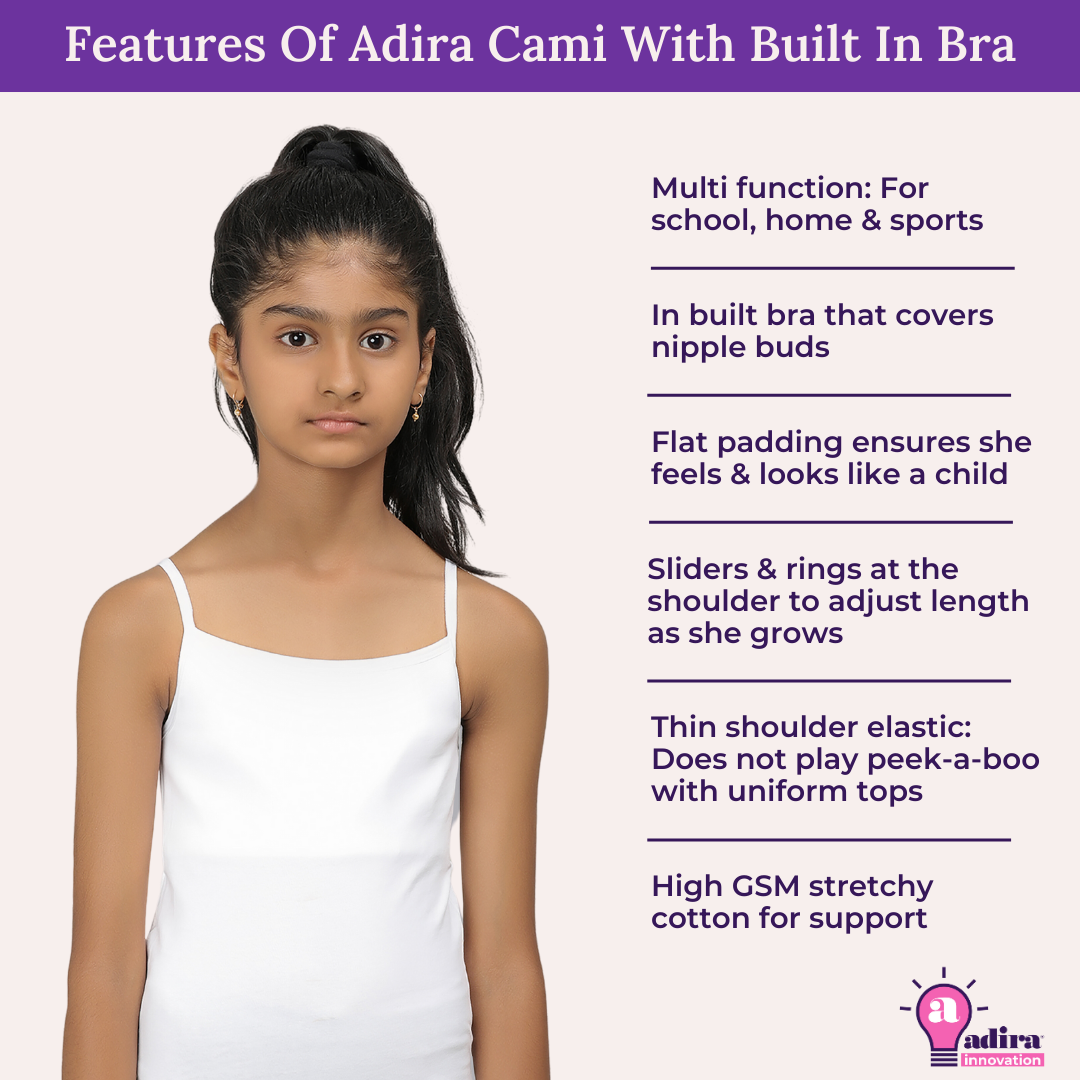 Features Of Adira Cami With Built In Bra