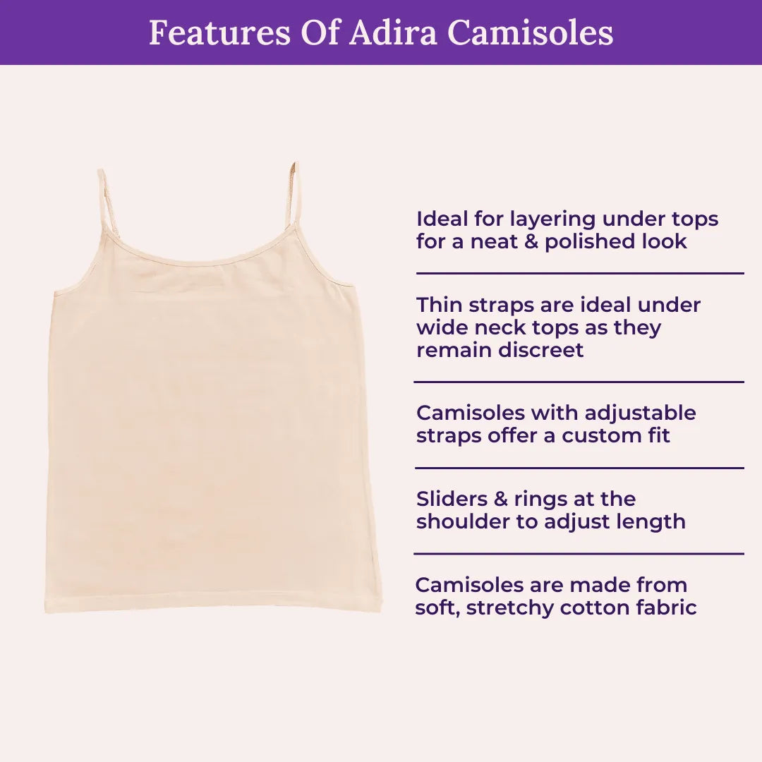 Features Of Adira Camisole Adjustable Strap