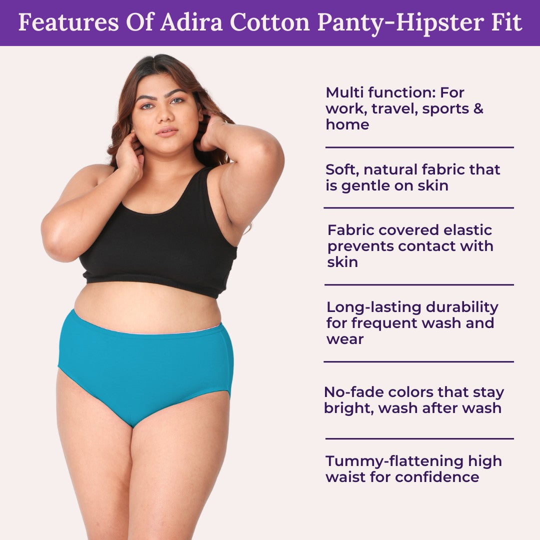 Features Of Adira Cotton Panty-Hipster Fit