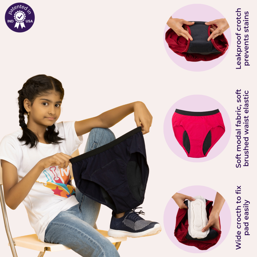 Features Of Adira Medium Flow Period Panties