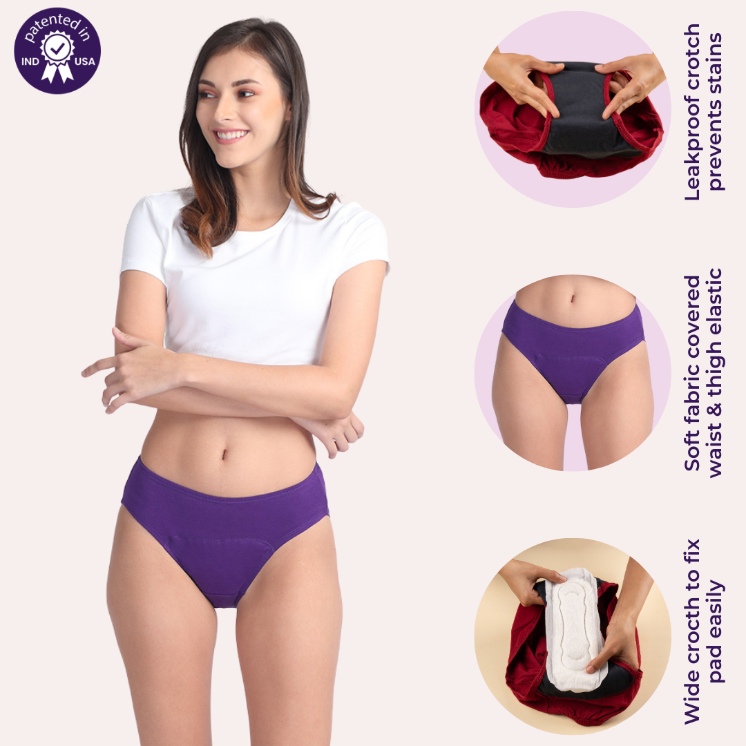 Features Of Adira Period Panties For Medium Flow