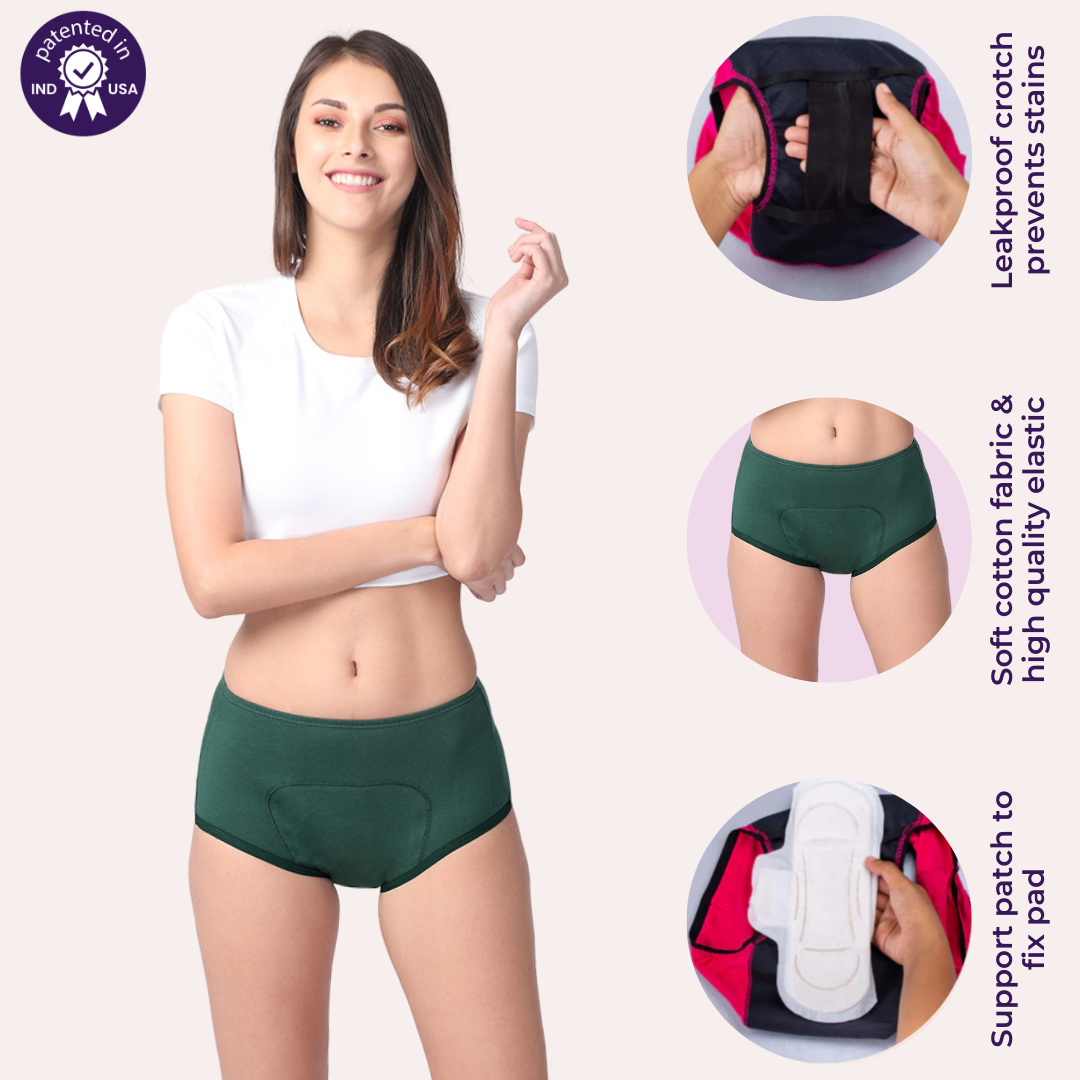 Features Of Adira Period Panty Boxer For Women