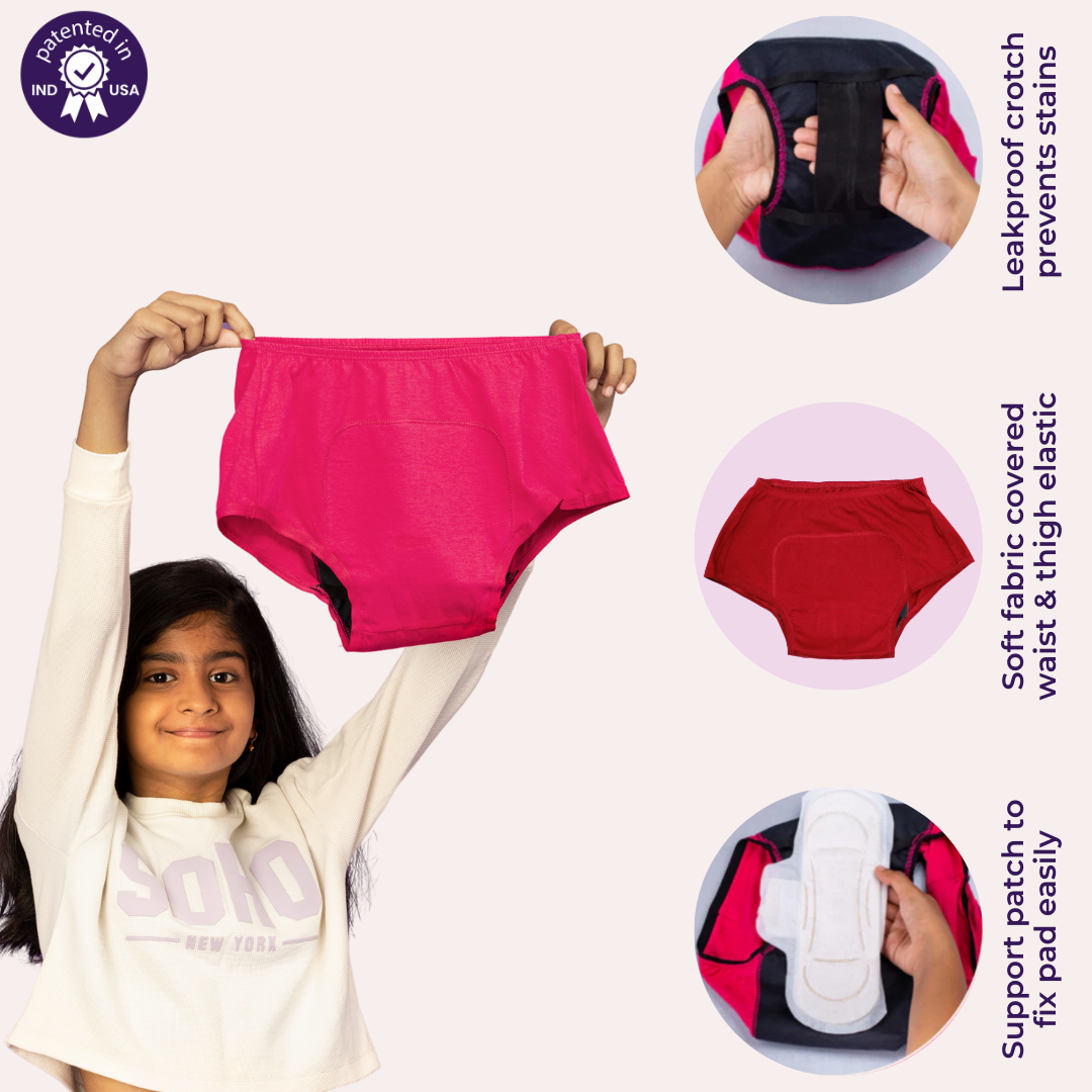 Features Of Adira Period Panty For Teens