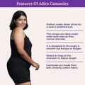 Features Of Adira Plus Size Camisole Adjustable Strap