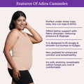 Features Of Adira Plus Size Camisole Wide Fabric