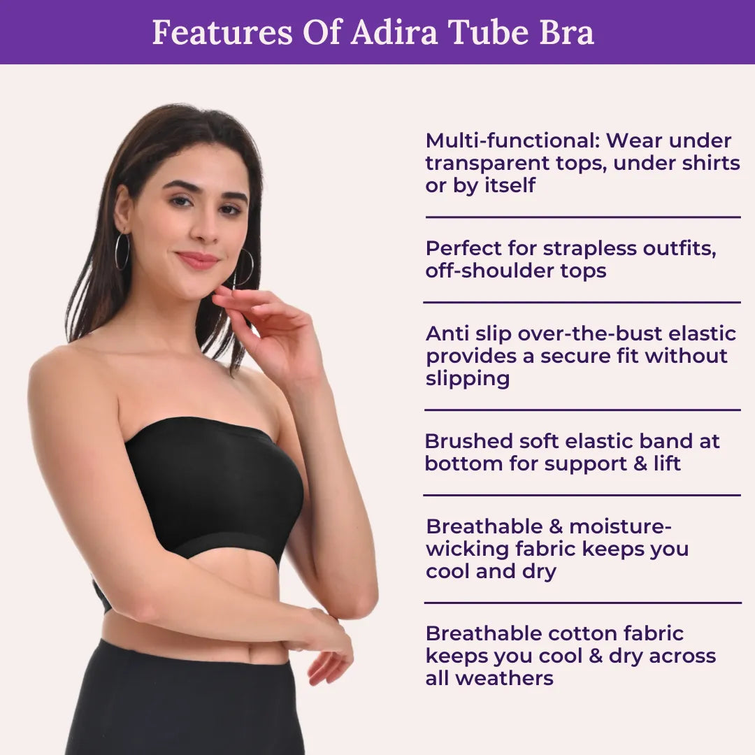 Features Of Adira Tube Bra 