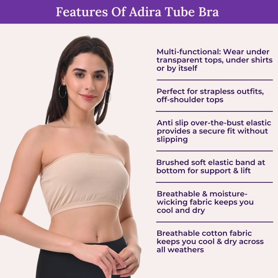 Features Of Adira Tube Bra 