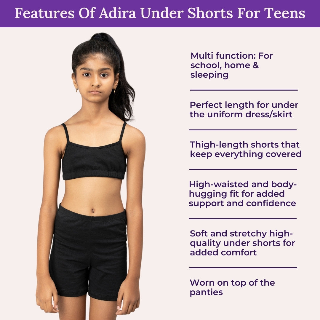 Features Of Adira Under Shorts For Teens