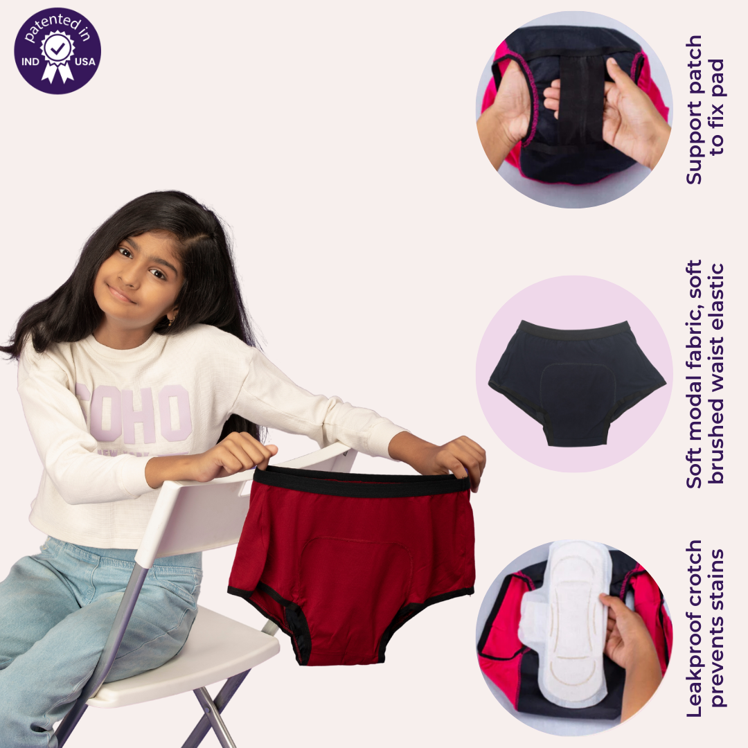 Features Of Adira Women Modal Period Panty Reusable