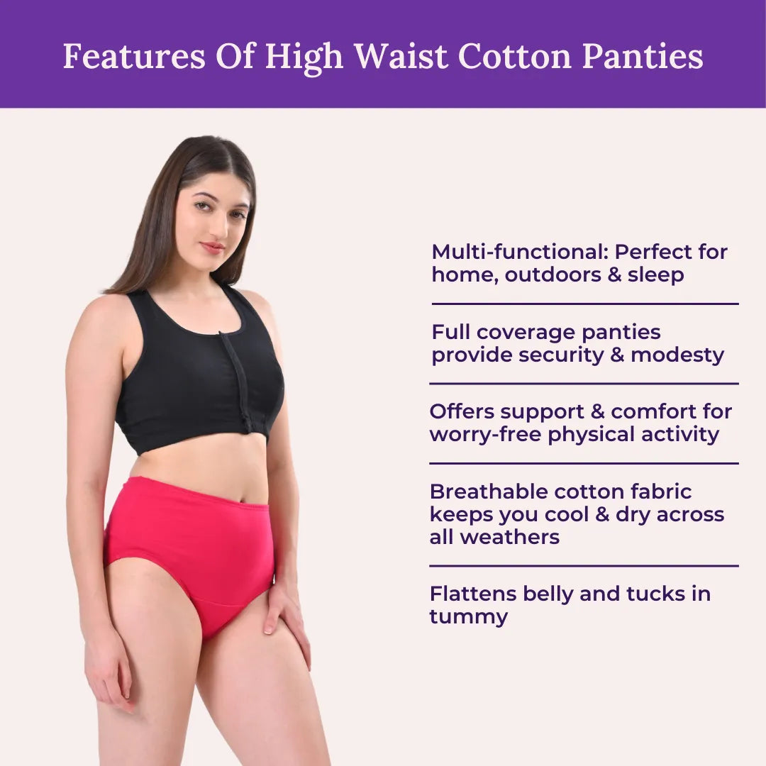 Features Of High Waist Cotton Panties For Elderly