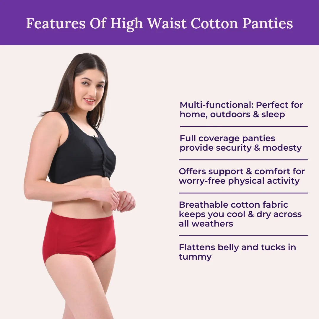 Features Of High Waist Cotton Panties For Elderly