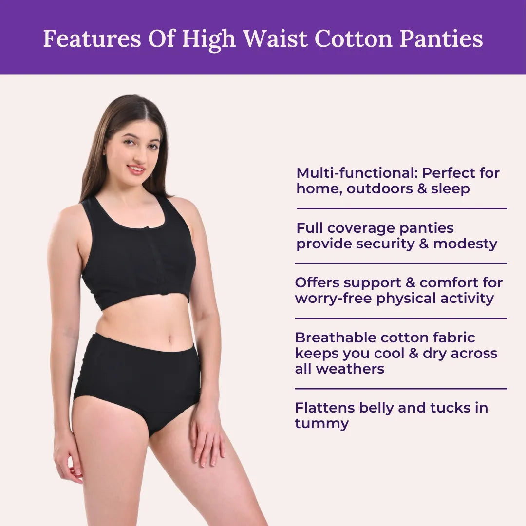 Features Of High Waist Cotton Panties For Elderly