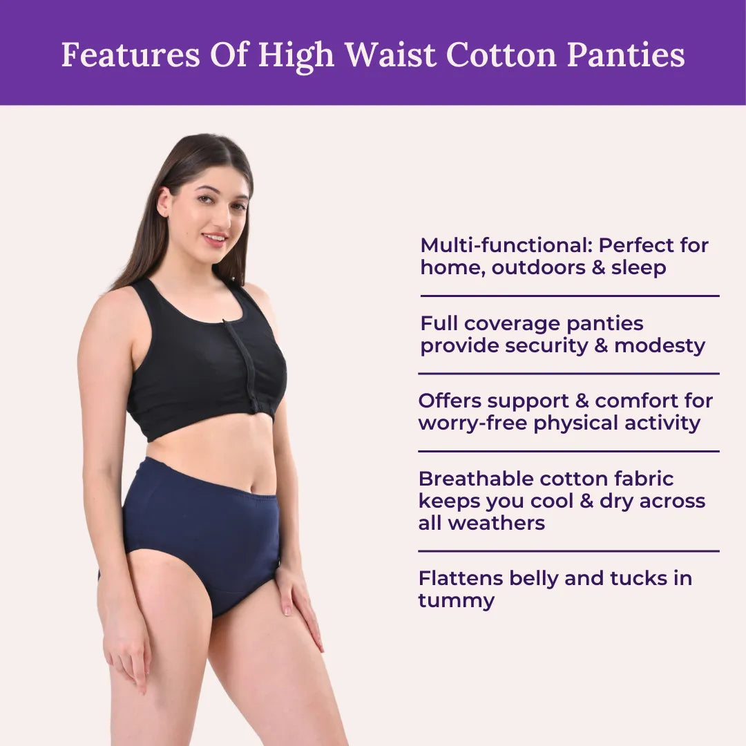 Features Of High Waist Cotton Panties For Elderly