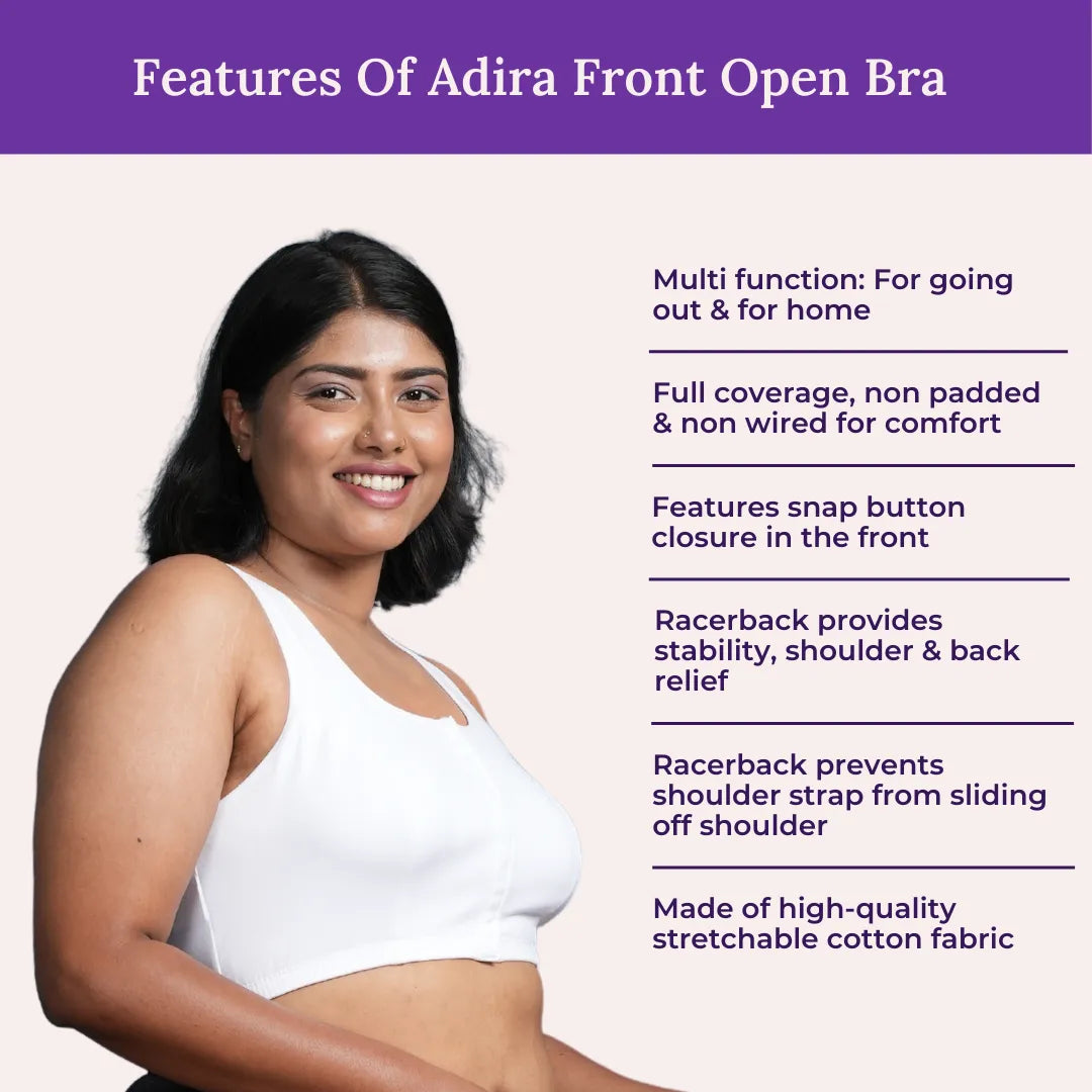 Features Of Plus Size Front Open Bra