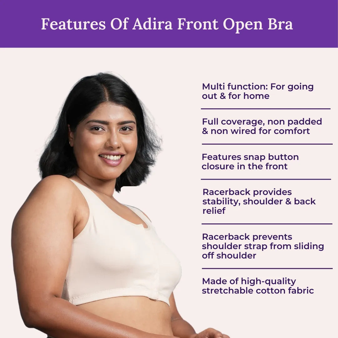 Features Of Plus Size Front Open Bra