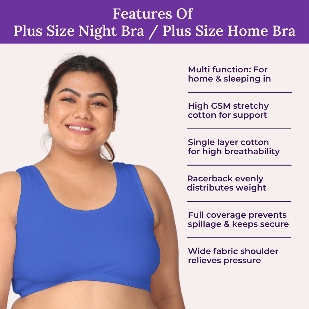 Most Comfortable Plus Size Home Bra Online In India By ADIRA