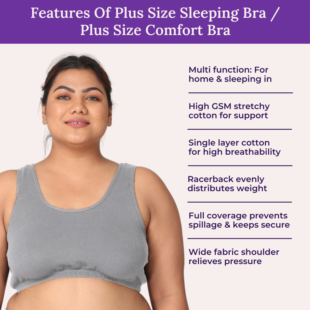 Buy Adira, Sleep Bra With Side Support, Slip On Bras To Wear At Home, Comfortable Bra, Work From Home Bra Without Hooks