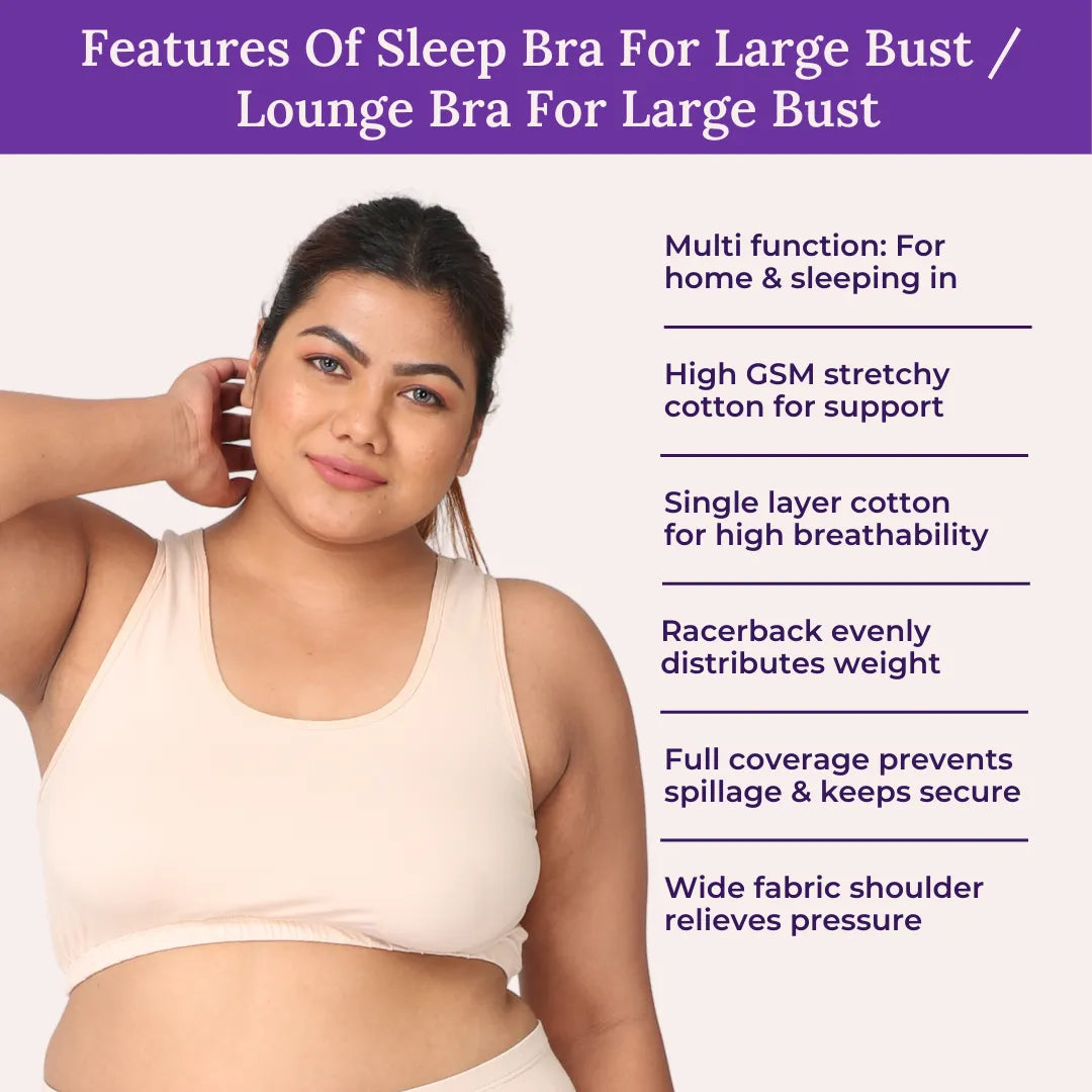 Sleep Bra For Large Bust / Lounge Bra For Large Bust