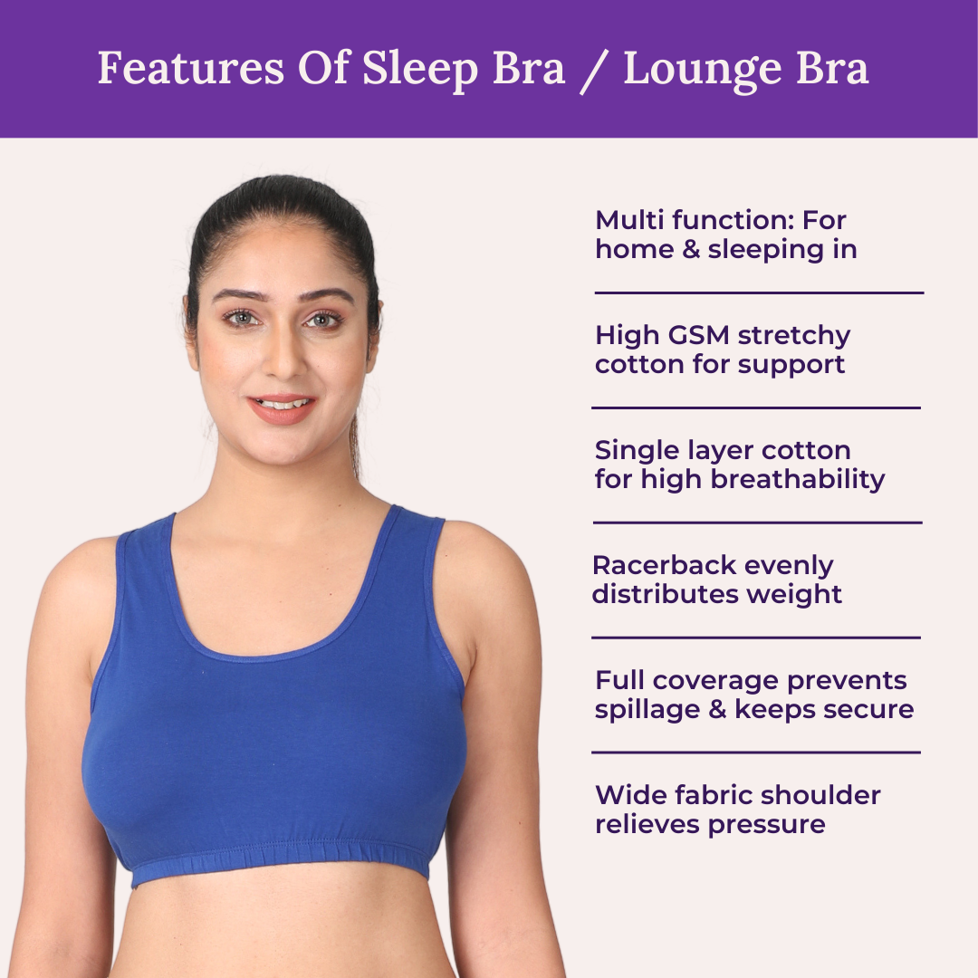 Adira Black Sleep Bra Pack 2