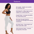 Features Of 3/4 Cotton Leggings