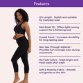 Features Of 3/4 Cotton Leggings