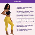 Features Of 3/4 Cotton Leggings