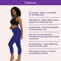 Features Of 3/4 Cotton Leggings