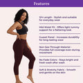 Features Of 3/4 Cotton Leggings