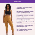 Features Of 3/4 Cotton Leggings