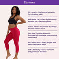 Features Of 3/4 Cotton Leggings