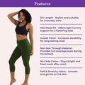 Features Of 3/4 Cotton Leggings
