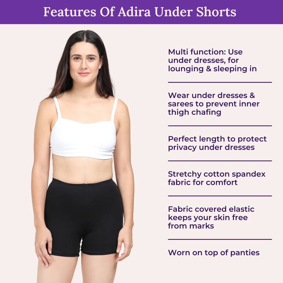 Spandex shorts to wear under dresses online