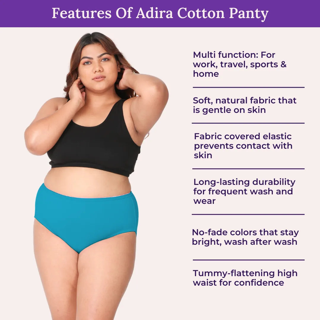 Features Of Adira Cotton Panty-Hipster Fit