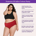 Features Of Adira Cotton Panty-Hipster Fit