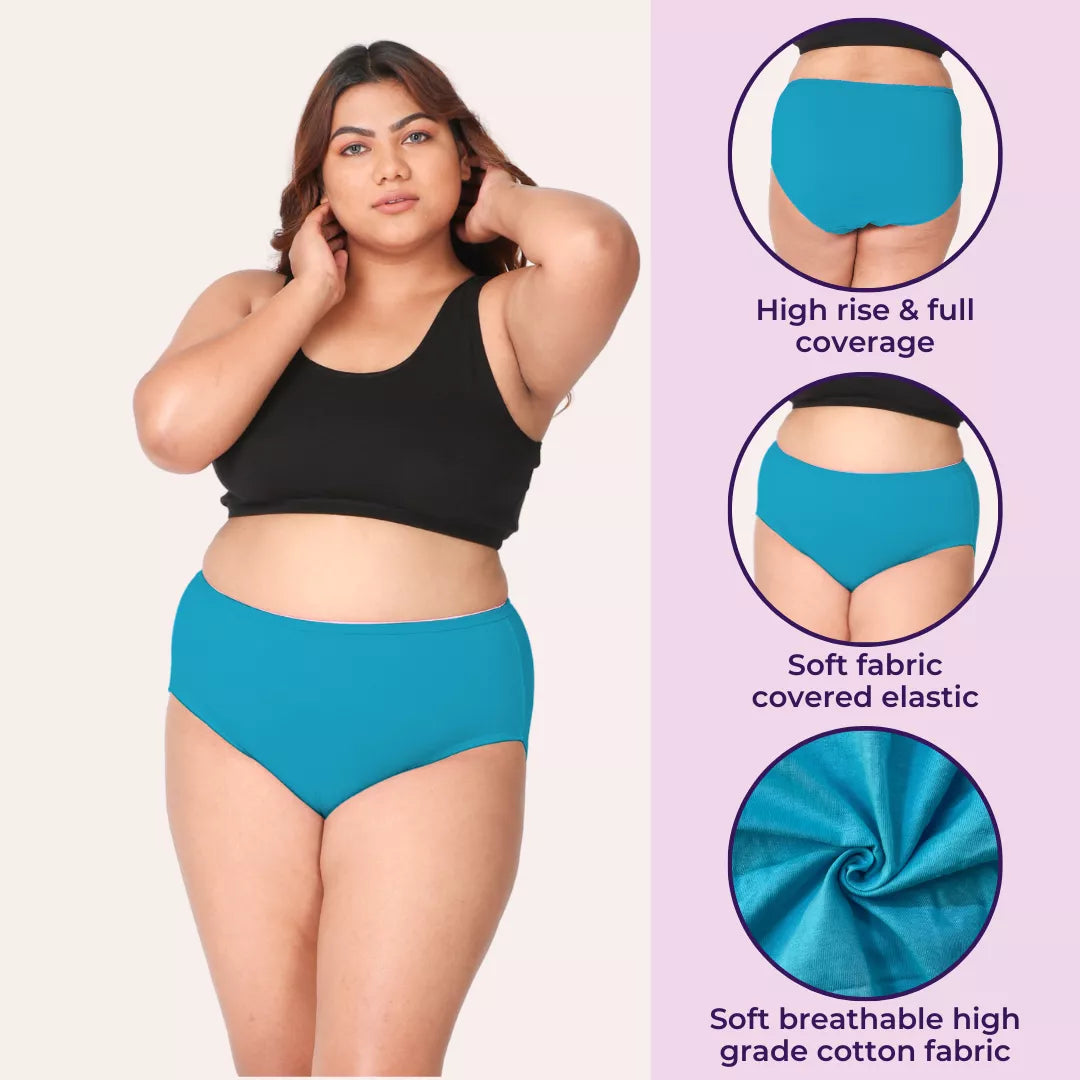 Pure Cotton Panties Multi Color Pack Of 6