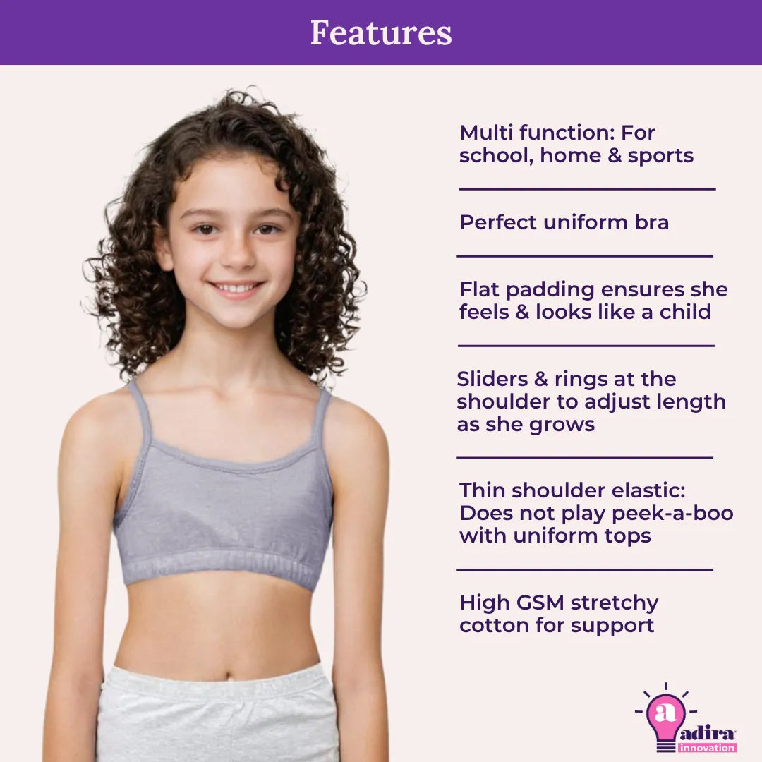 Features Of Adira Cotton Teenager Bra 