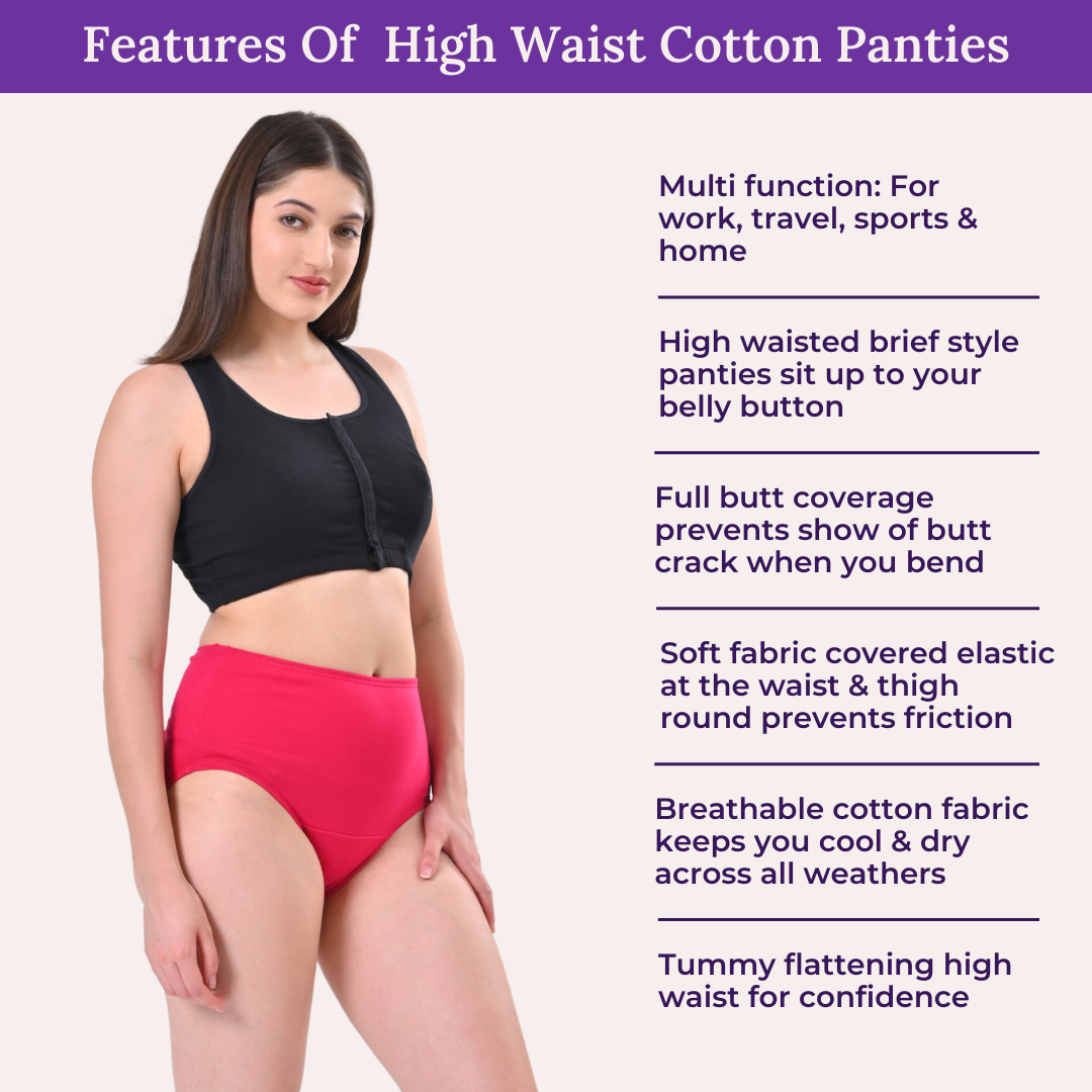 Features Of Adira High Waist Cotton Panties