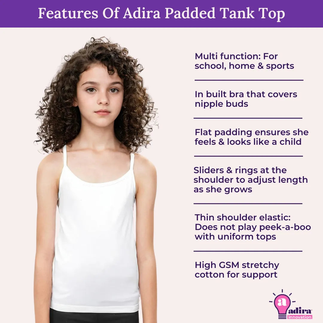 Adira Padded Tank Top Black