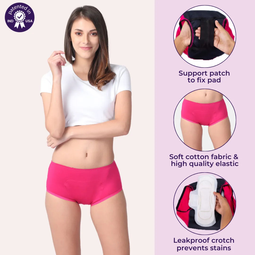 Features Of Adira Period Panty Boxer For Women