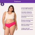 Features Of Adira Plus Size Period Panty