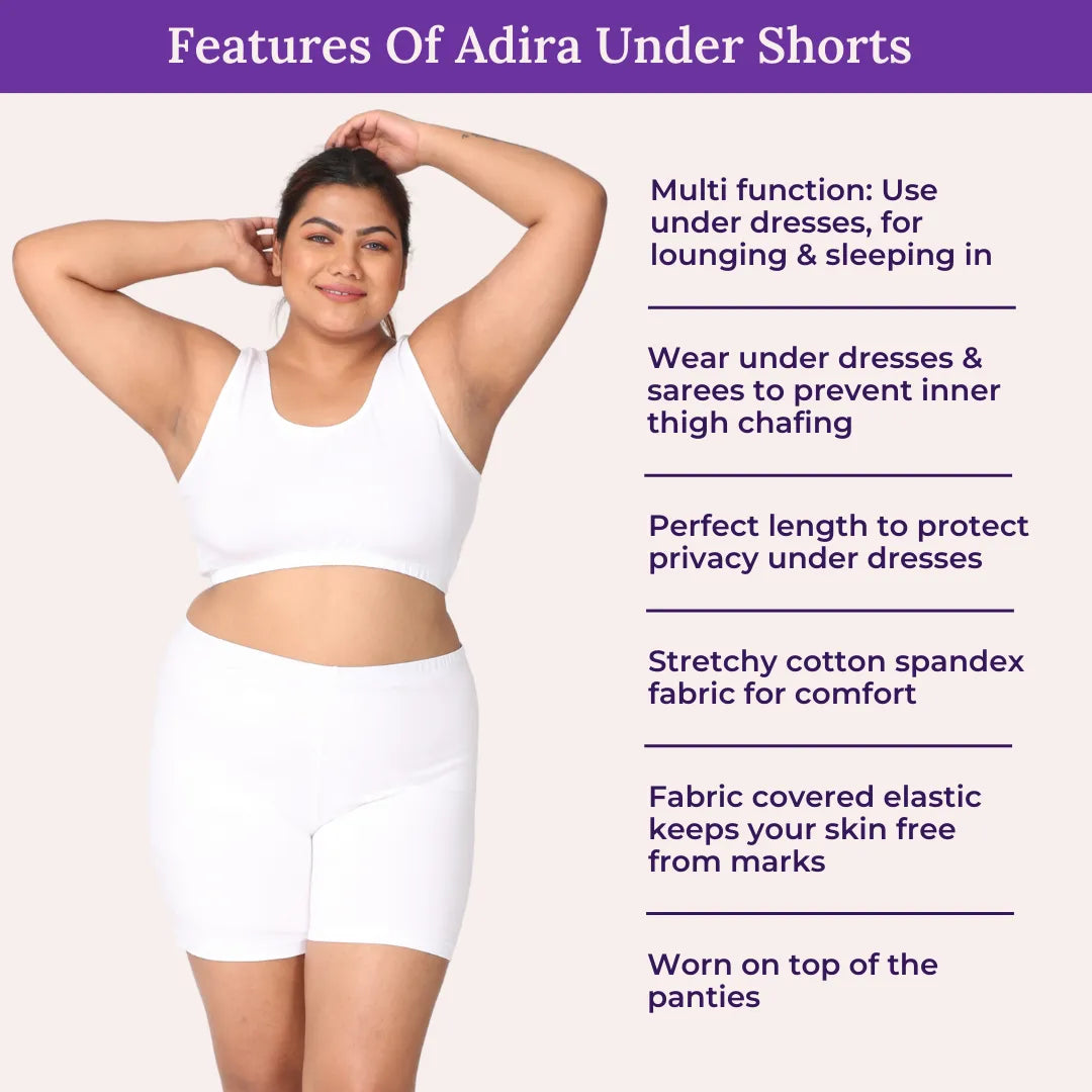 Features Of Adira Plus Size Under Shorts 