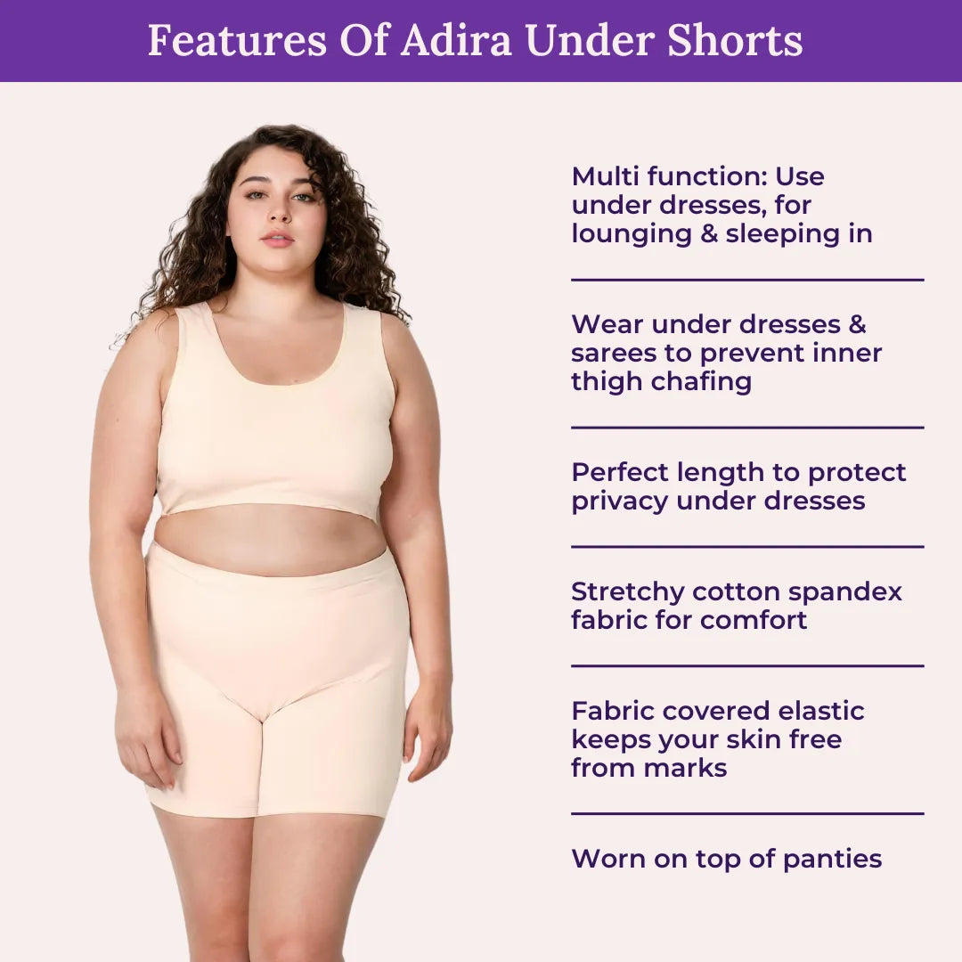 Shorts to wear under dresses to prevent chafing shop