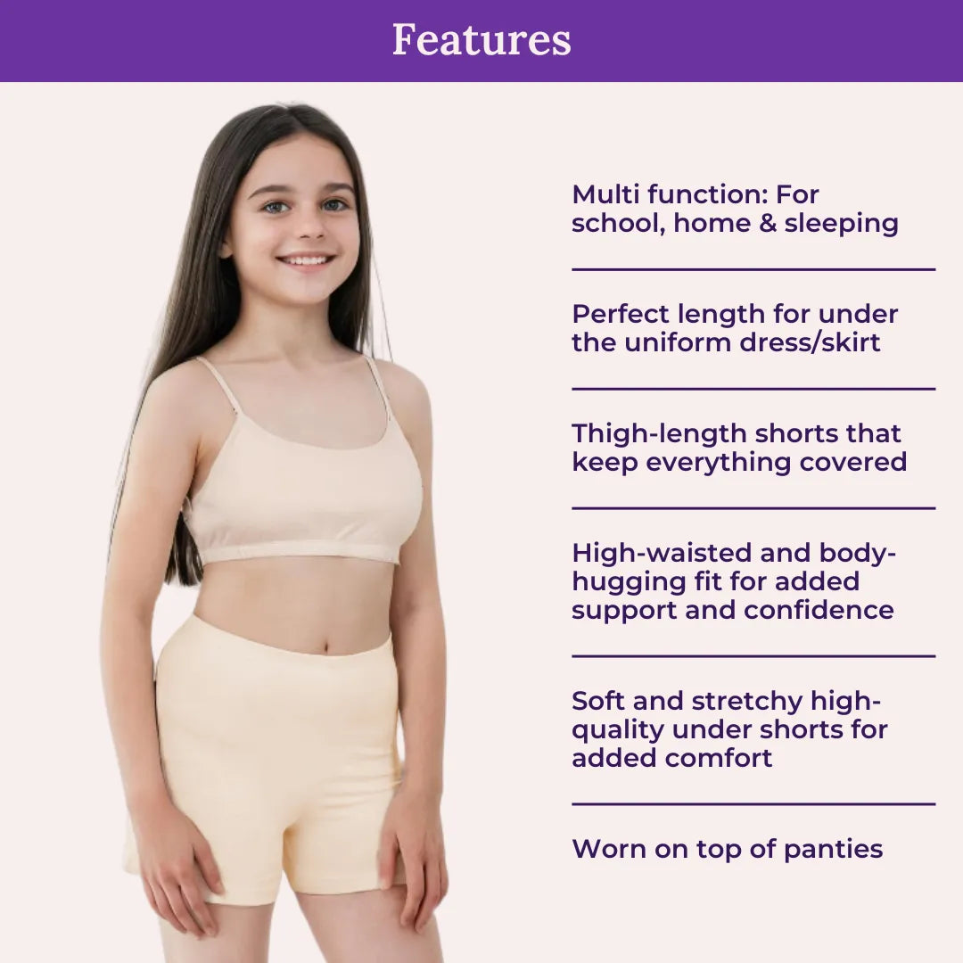 Features Of Adira Under Shorts For Teens