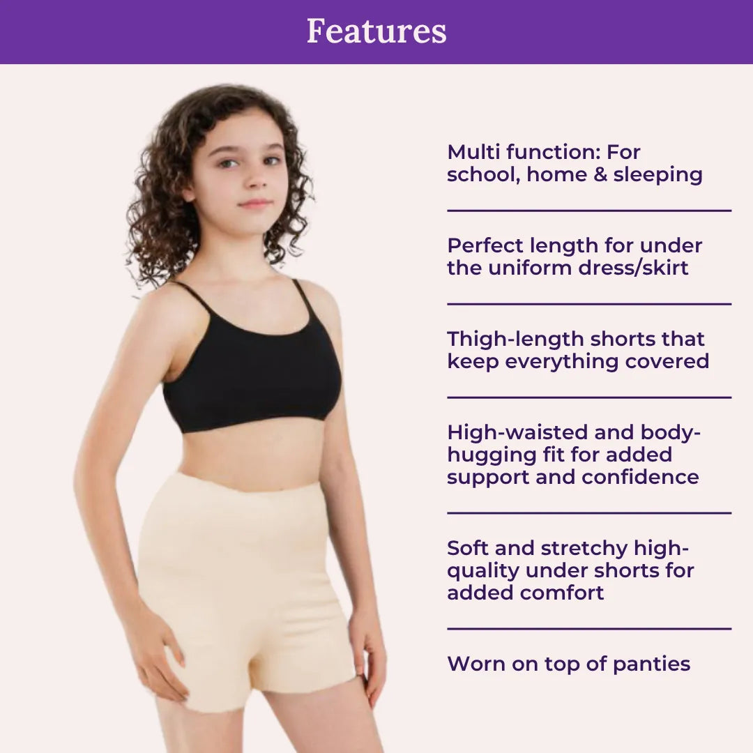 Features Of Adira Under Shorts For Teens