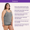 Features Of Best Camisole With Built In Bra For Large Breasts