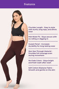 Brown churidar leggings for women showcasing key features
